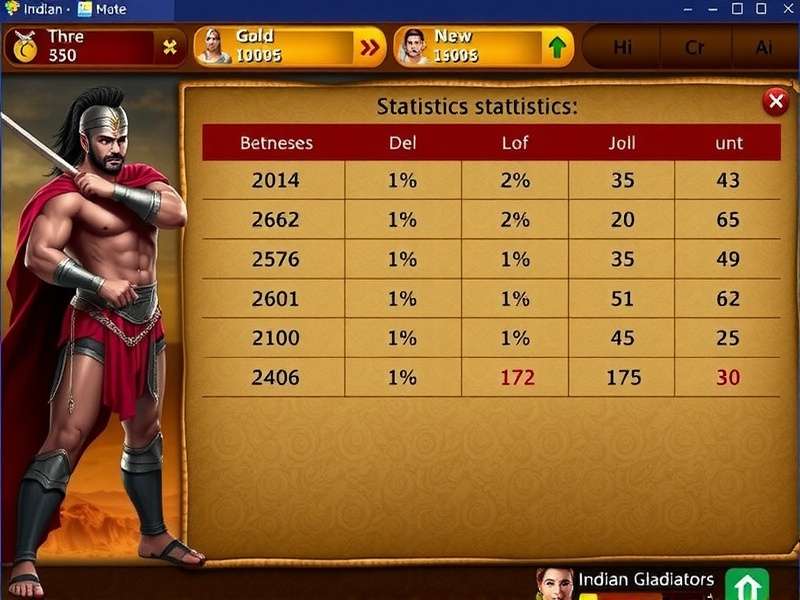 Indian Gladiators Download Statistics Indian Gladiators Download Statistics